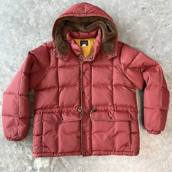 RRL Double Rl Ralph Lauren Nylon Sherpa Parka - Red - Large - Picture 3 of 6